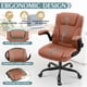 thumbnail image 4 of Silla de oficina Brick Attic de cuero PU giratoria y ajustable, 4 of 7