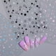 thumbnail image 3 of Xiao Hua Stickers de Uñas DIY -10 Hojas, Stickers con Diseño de Patrón de Estrellas Caladas, con Stickers de Uñas Autoadhesivas y Accesorios, Arte de Uñas con Nombre DIY, Negro, 3 of 5