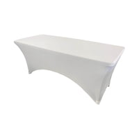 Northwest - Mantel Forro Cobertor Elástico Para Mesa 152Cm Blanco Tamaño Único