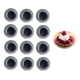 thumbnail image 1 of Pack 12 Moldes Individuales Metal Redondos Antiadherentes Pastelería Gris, 1 of 3