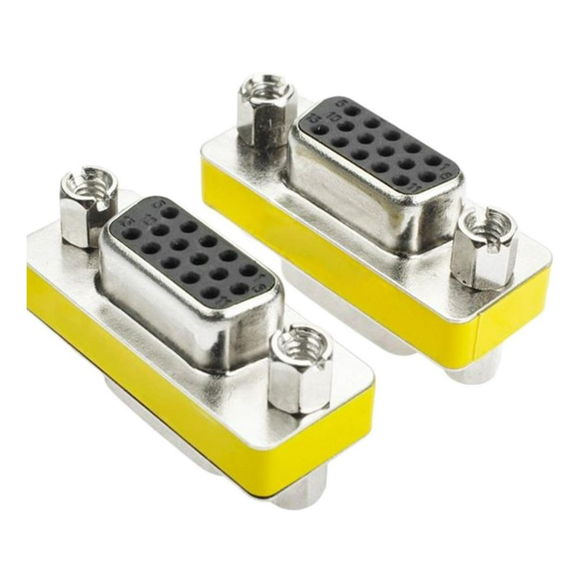 Copla Adaptador Vga Hembra Hembra Db15 Alargador Extension Cambiador De Genero Multicolor