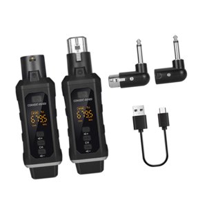 Magideal - Transmisor De Audio Y Receptor Xlr Y Receptor De 48V Transmisor De Guitarra Y Receptor Para El Micrófono De Condensador Micrófono Dinámico Con 1 Transmisor