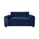 thumbnail image 3 of Sofa Dos Cuerpos Brazo Redondo Felpa Azul Marino, 3 of 3