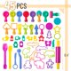 thumbnail image 2 of Juego de herramientas Play Dough Mr. Pen, 45 unidades, para niños, 2 of 8
