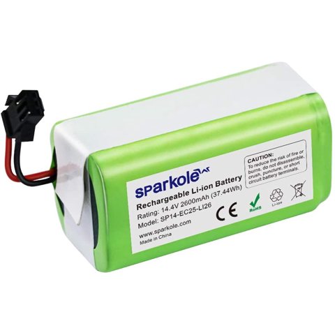 Bateria De Reemplazo Sparkole Para Ecovacs Dee 14.4V 2600Mah
