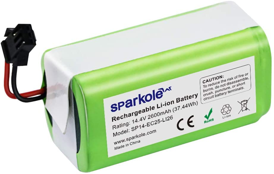 Bateria De Reemplazo Sparkole Para Ecovacs Dee 14.4V 2600Mah