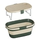 thumbnail image 3 of Cesta De Picnic Plegable Caja De Almacenamiento De Gran Capacidad Cesta De Almacenamiento Portátil Blanco Verde, 3 of 5