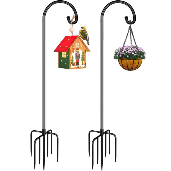 Gancho de Pastor Derkniel 274 cm Metálico - Pack de 2 Negro
