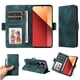 thumbnail image 1 of Carcasa FOXDOCK Xiaomi Redmi Note 13 Pro 4G de cuero PU, diseño acolchado clásico, protección contra caídas y rayones, 1 of 5