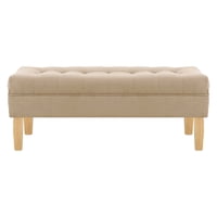 Bodevir - Banqueta Wood 2C Felpa 05 Beige