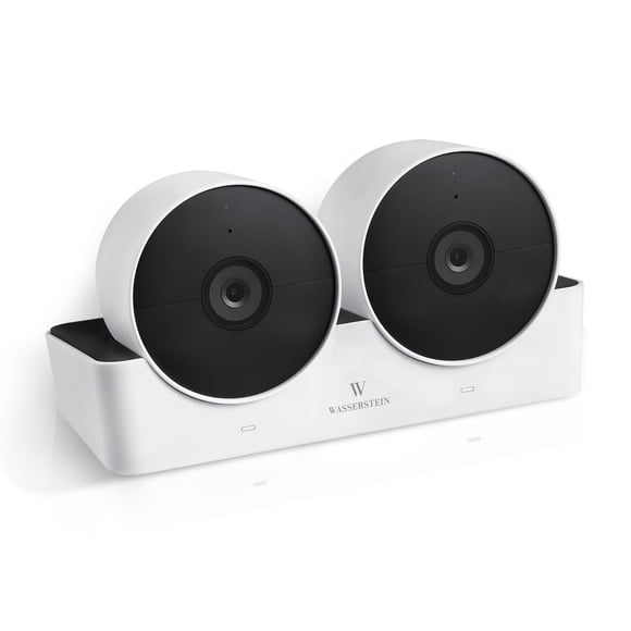 Estación de carga Wasserstein para Google Nest Cam con 2 ranuras