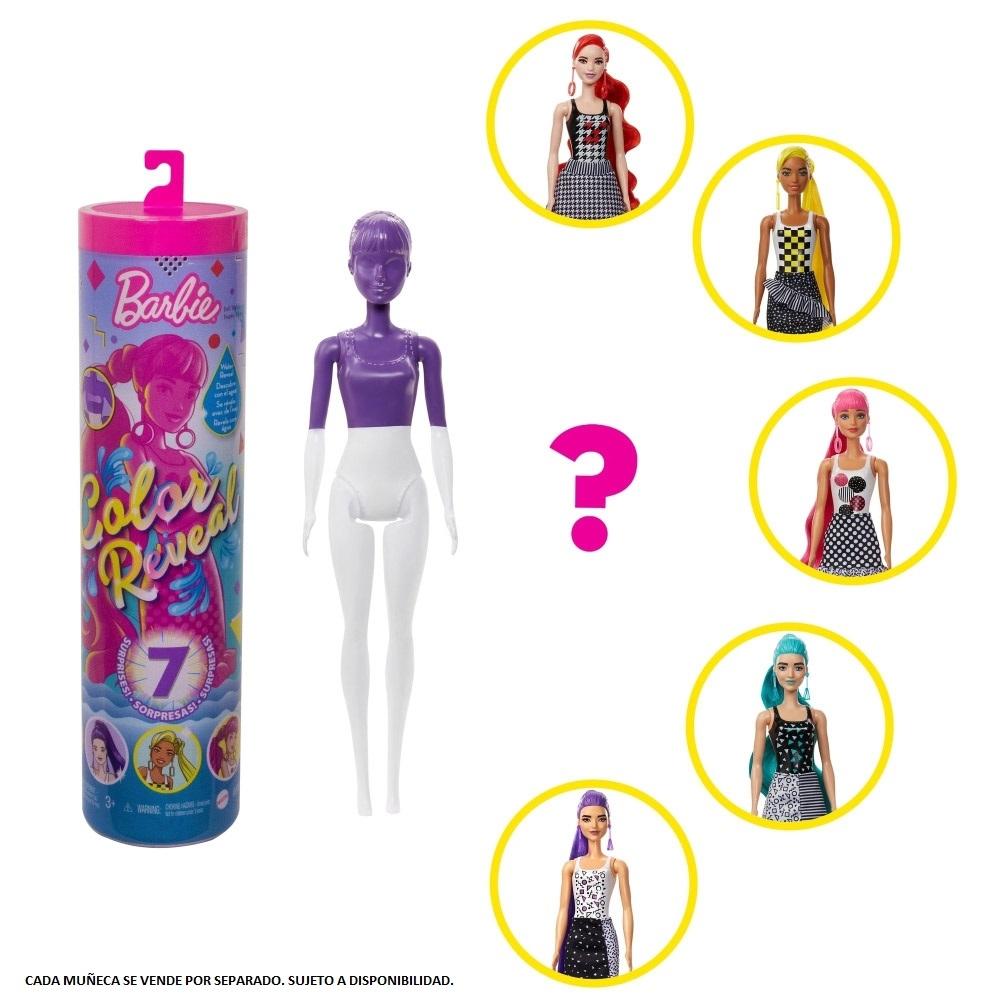 Muñeca Barbie Color Reveal Varios Colores 1 Pieza