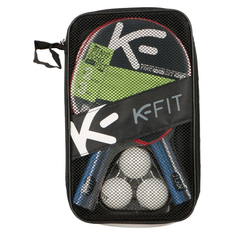 Set De 2 Paletas De Ping Pong + 3 Pelotas K-Fit