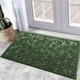thumbnail image 1 of Alfombra Bulijojo 58 cm x 89 cm Verde Hojas de Alta Resistencia, 1 of 6