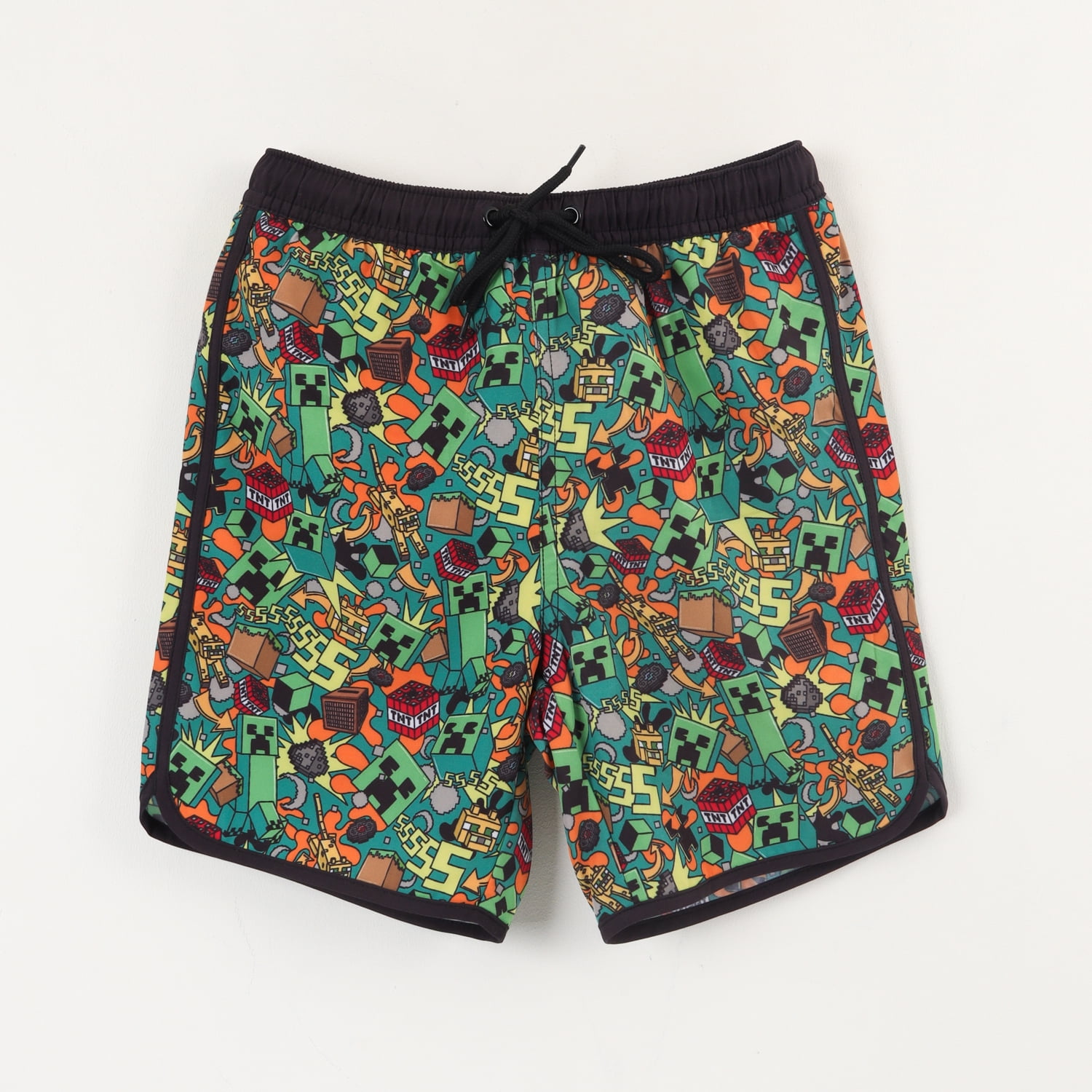 Traje De Baño Niño Verde Full Print Minecraft