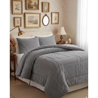 Fei Ya - Cubrecama Diseño Con Chiporro Super King 250 Cm X 270 Cm Gris