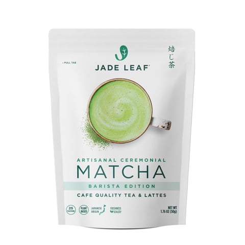 Jade Leaf Matcha - Té Con Hojas De Jade, Matcha, Edición Barista, 50 G, Grado Ceremonial