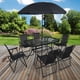 thumbnail image 2 of Juego de Comedor y Terraza de 6 Personas Negro, 2 of 7