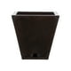 thumbnail image 2 of Macetero Marron Marmol Zurique 34cm Alto Con Plato, 2 of 2
