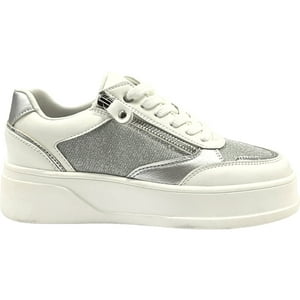 Zapatilla Urbana Mujer Plateado Metallic Detogni
