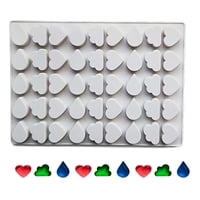 Genérico - Molde Silicona Moldes Silicona Gomita Corazon Nubes Gotas