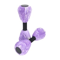 Ioensy - 2 Mancuernas Acuáticas Portátiles Para Ejercicios De Fitness En Piscina, Color Violeta Y Blanco.