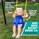 thumbnail image 2 of Cubo completo con respaldo alto de primera calidad de Swing Seat Squirrel Products, 2 of 7