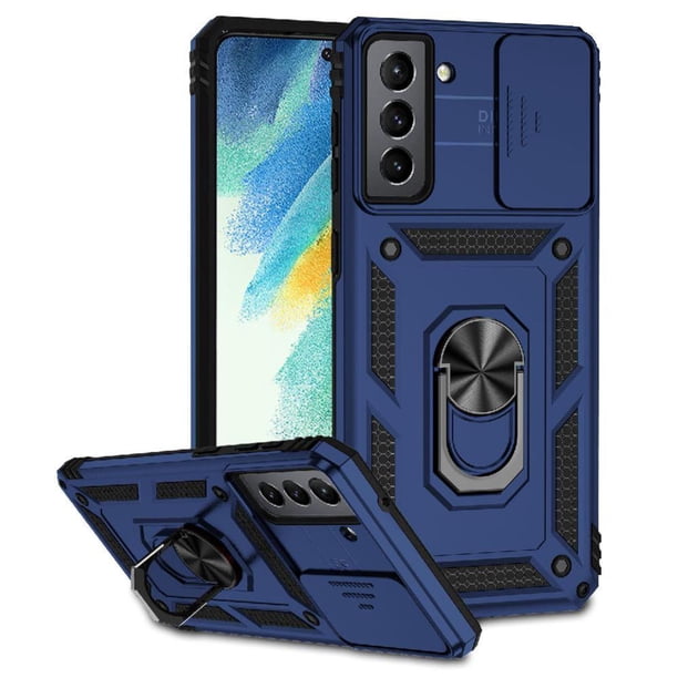 Estuche GANGXUN para Samsung Galaxy S21 FE, soporte giratorio 360°, estilo mecánico y magnético