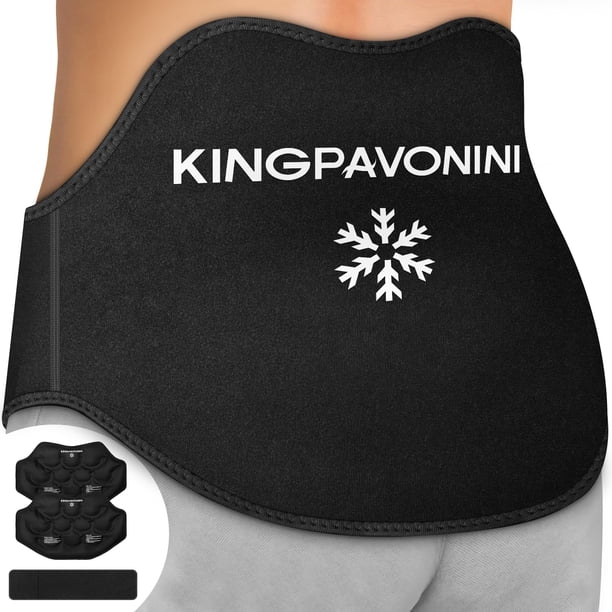Paquete de hielo KingPavonini extra grande para aliviar el dolor de espalda, paquete de 2