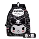 thumbnail image 1 of 3PC-SET Printing Peripheral Sanrio Kuromi Backpack Student School Bag Pencil Case Bag Mochila Boys Girls Anime kawaii Cartoon, 1 of 3