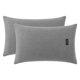 thumbnail image 1 of REGALWOVEN 2 Paquete de Fundas de Almohada de Tela, Fundas de Almohada de Enfriamiento Suave con Cierre de Sobre, Cubriendo Mujeres Hombres, Resistente a Arrugas Duradero Gris B Queen, 1 of 5