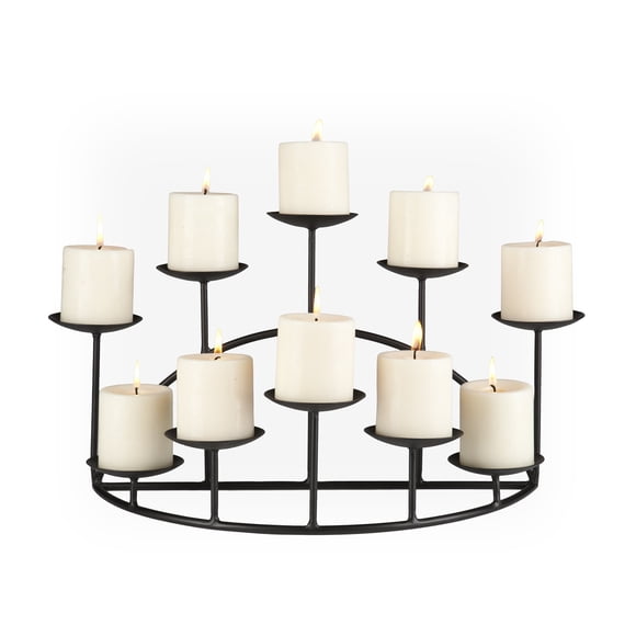 Candelabra SEI Furniture de hierro forjado para 10 velas