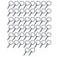 thumbnail image 3 of 50 Piezas De Llaveros Divididos Con Cadena Para Manualidades DIY, Accesorios Para Hacer Llaveros, Color Negro, 3 of 4