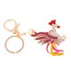 thumbnail image 3 of Pollo Gallo Gallo Llavero Bolsa de Cristal Colgante Llavero Regalo Joyería Rosa, 3 of 5