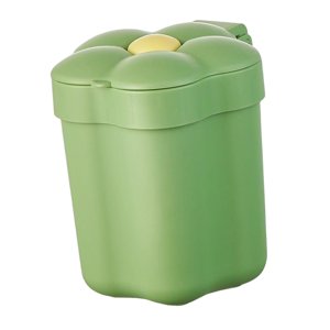 Magideal - Cubo De Basura De Escritorio Para El Hogar, Papelera Pequeña, Caja De Almacenamiento De Escritorio, Portalápices Con Tapa, Cubo De Basura Para Mostrad , Verde