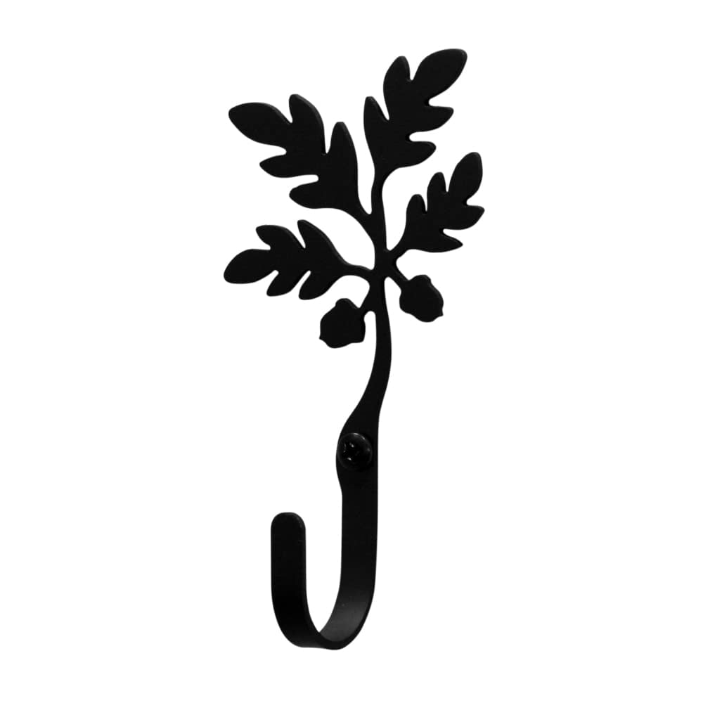Village Wrought Iron - Wall Hook Village Con Forma De Bellota Decorativa De Hierro Forjado Tamaño Pequeño