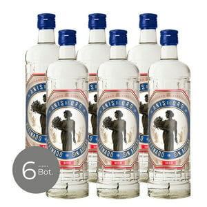 Pack X 6 Licor De Anis De Oro Seco Mitjans 750 Cc