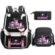 thumbnail image 1 of 3pcs Kuromi Backpacks Patchwork Capacity Women Men Travel Mochilas With Shoulder Bags Ins Laptop Teens School Bags, 1 of 3