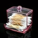 thumbnail image 3 of 1pc Clear Acrylic Q-tip Storage Jar, Swabs Storage Holder, Transparent Swabs Organizer Box, Pads Finishing Container, Bathroom Accessories, 3 of 4