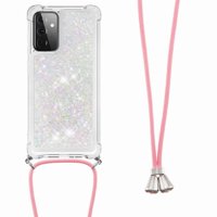 Funda Foxdock Para Samsung Galaxy A72 5G Con Cuerda Ajustable, Brillo Líquido, Protección Antigolpes Y Lente – Ideal Para Regalo