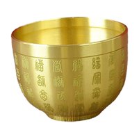 Magideal - Cuenco De Feng Shui De Latón, Cuenco Bai Fu, Decoración De Escritorio, Adorno, Figurita Tradicional China, Cuenco Del Tesoro De Cornucopia Para La