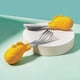 thumbnail image 1 of Make Mealtime Fun and Easy with our 2 Set Baby Toddler Silicone Stainless Steel Spoon Fork Set in a Cute and Gender-Neutral Style, Perfect for Feeding and Cutlery Training, Comes with a Useful Case!, 1 of 5