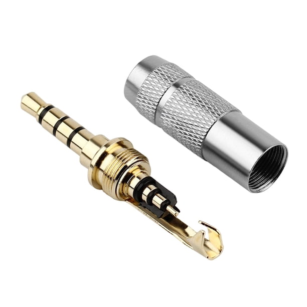 Auriculares Masculinos De Reparación Conector Jack De Audio Soldadura De Cobre Para Conector De Auriculares