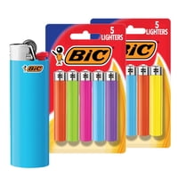 Encendedores Bic Maxi Pocket, Confiables Y Duraderos, Paquete De 10