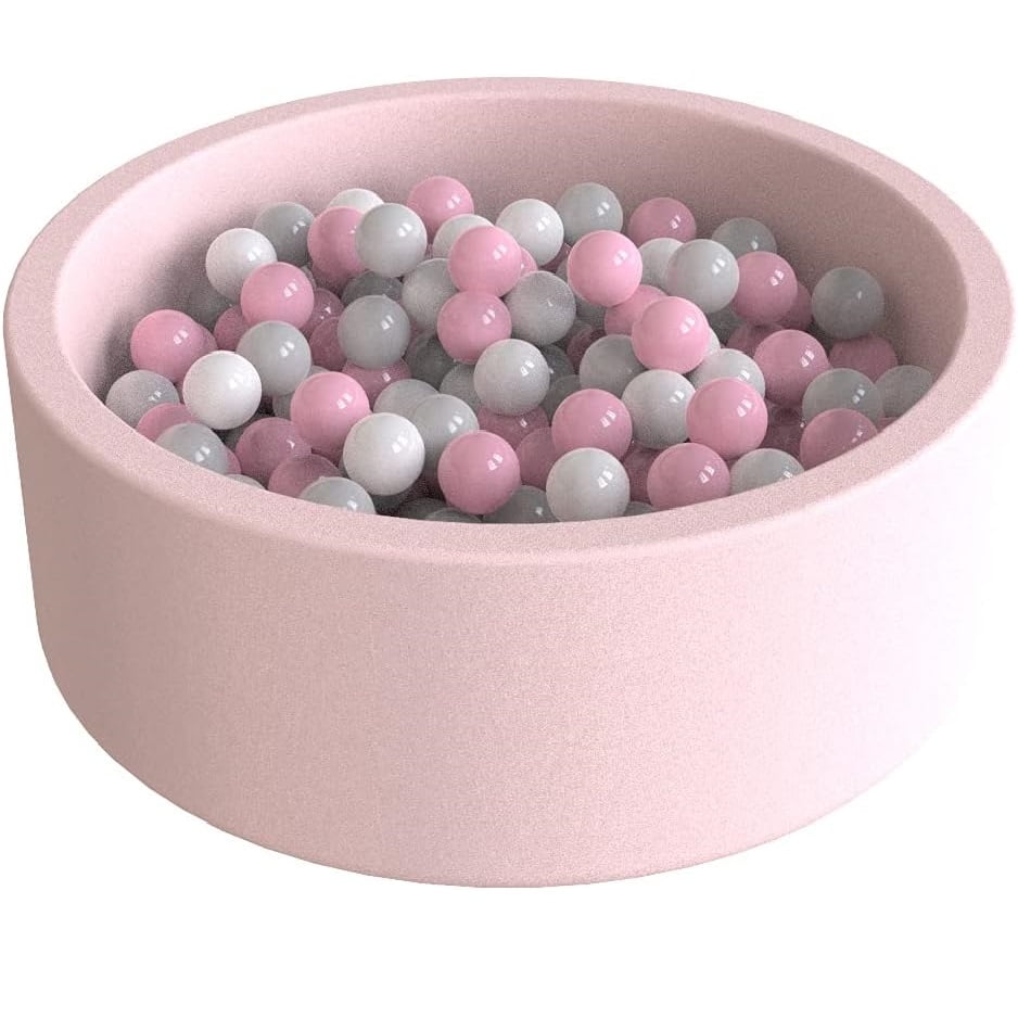 Crusec - Piscina De Pelotas O Bolas Espuma Para Niños Y Niñas Rosa