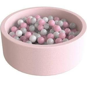 Crusec - Piscina De Pelotas O Bolas Espuma Para Niños Y Niñas Rosa