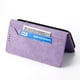thumbnail image 5 of Funda tipo cartera con bloqueo RFID para iPhone 17 Pro Max Con tapa abatible, portatarjetas, cierre magnético, TPU y soporte Morado, 5 of 6