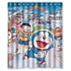 thumbnail image 1 of Cortina de ducha Doraemon, juego de cortina de baño con ganchos, tamaño 60 x 72 pulgadas, 1 of 3