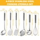 thumbnail image 2 of Juego de utensilios de cocina Gymdin de acero inoxidable, 6 piezas, 2 of 7
