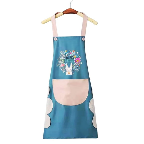 Delantal De Cocina Impermermeable Con Bolsillo Y Toallas
